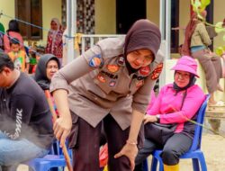 Peduli Kemanusiaan Terhadap Korban Banjir Polres Pelalawan Mendirikan Dapur Umum