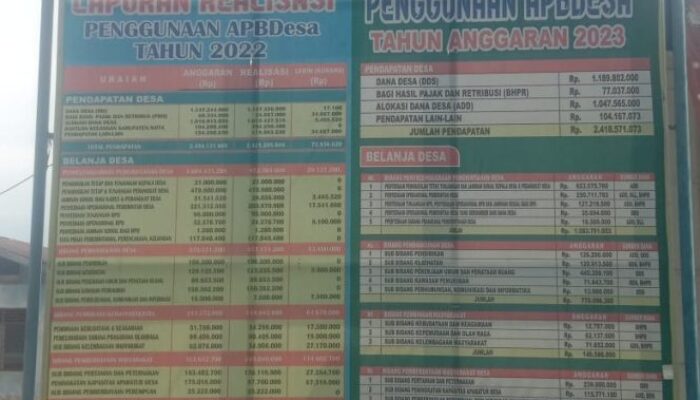 Kebobolan Inspektorat Kabupaten Labuhanbatu Dana Desa Pematang Seleng Rp 946 Juta Diduga Fiktip