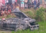 Kecelakaan Maut KA Vs Mobil Mini Bus di Deliserdang, 6 Orang Tewas 1 Kritis