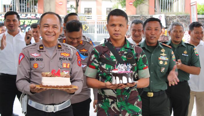 Kapolres Simalungun Berikan Kejutan di Syukuran Hari Adhyaksa ke – 64