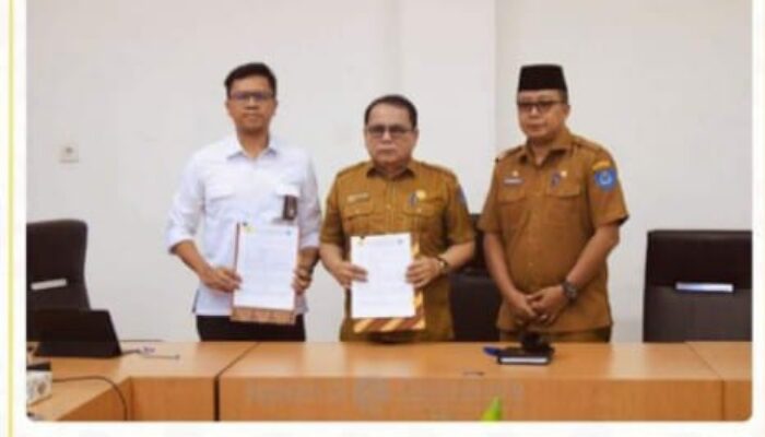 Sekda Tanda Tangani Serah Kelola Spam IKK  Bilah Hilir, Kabupaten, Labuhanbatu