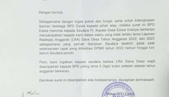Masyarakat Desa Tidak Percaya Kepada Pj.Kades Esiwa