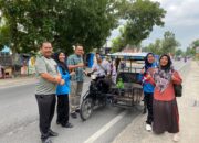 Memperingati HUT RI Ke-79 Dinas Pemberdayaan Masyarakat Desa(DPMD) Labuhanbatu Bagikan Bendera Merah Putih