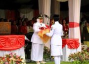 Berkibar Bendera Merah Putih Kabupaten Labuhanbatu Bersamaan Pelaksanaan Upacara Peringatan HUT Ke-79 RI Tahun 2024.