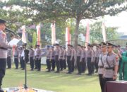 Kapolres Pelalawan Pimpin Upacara Serah Terima Jabatan Kasat Bimas