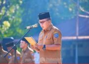 Asisten ll Pimpinan Apel Gabungan, Ajak Masyarakat Patuhi Tertip Lalulintas