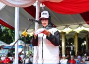 Upacara Penerimaan Api PON Ke-XXI Aceh-Sumut Di Lapangan Ika Bina Rantauprapat
