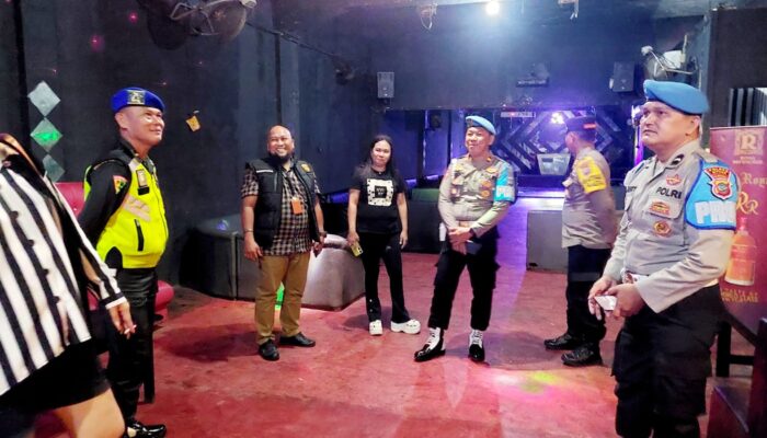Ops Gaktibplin Gabungan Sipropam Polres Bitung dan Subden POM AD, Sasar Tempat Hiburan Malam di Bitung