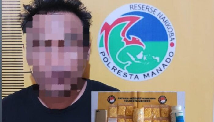 Pengedar Obat Keras Jenis Thryhexypenidyl Ditangkap Sat Res Narkoba Polresta Manado, 2.100 Butir Obat Disita