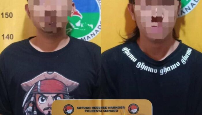 Polresta Manado Ungkap Jaringan Narkotika, Dua Tersangka Diamankan dengan 21 Paket Sabu