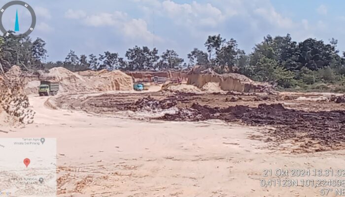 Terkesan Kucing-kucingan Aktifitas Galian C Ilegal Semakin Marak di Kampar, Ada Apa.?