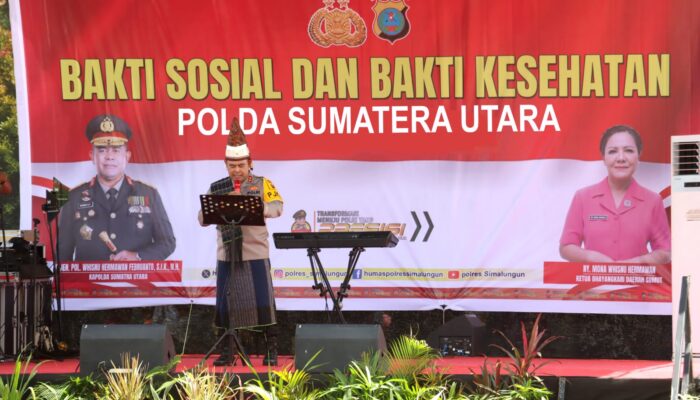 Kapolres Simalungun Dampingi Kapolda Sumut Gelar Bakti Sosial dan Bakti Kesehatan, Tingkatkan Kepedulian pada Masyarakat
