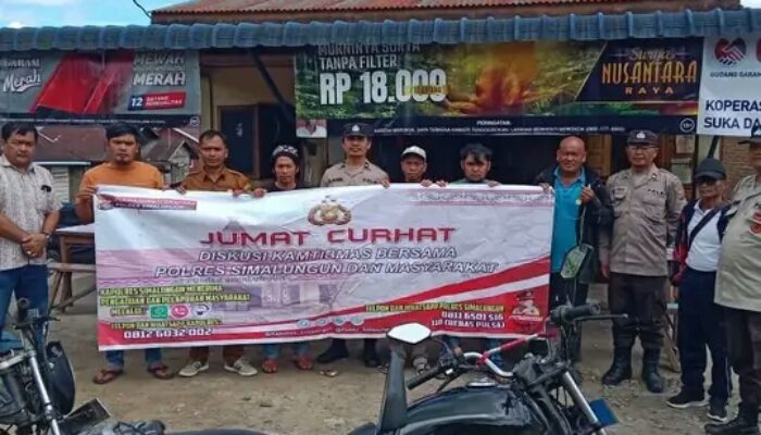 Polsek Saribudolok Gelar Jum’at Curhat Perkuat Kamtibmas Menjelang Pilkada Serentak 2024 di Pamatang Silimakuta