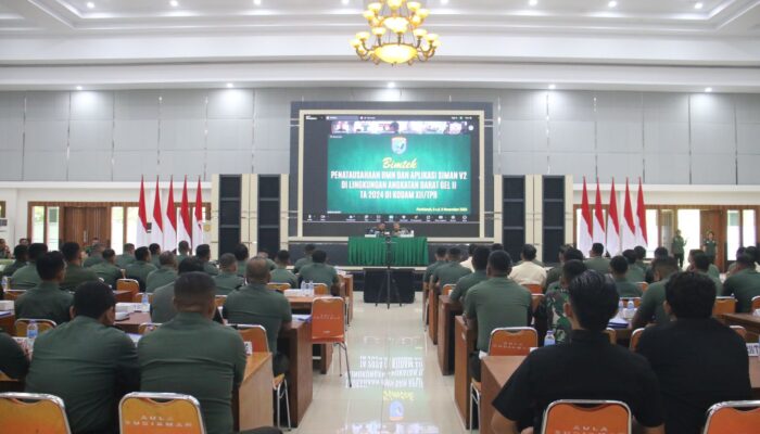 Kodam Tanjungpura Gelar Bimtek Penatausahaan BMN dan Siman V2
