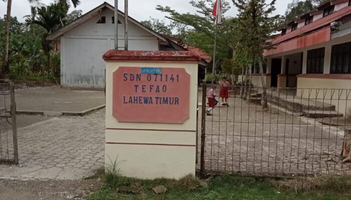 Kunker Kadis Pendidikan Kabupaten Nias Utara Ke SD N No.071141 Tefao Lahewa Timur