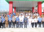 Bupati Nias Utara Amizaro Waruwu S.Pd. M.IP Menyerahkan Mobil Ambulans Kepada Puskesmas Alasa