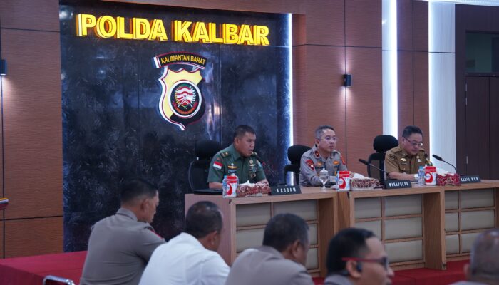 Kasdam Tanjungpura Ikuti Rakor Lintas Sektoral Operasi Lilin Kapuas 2024