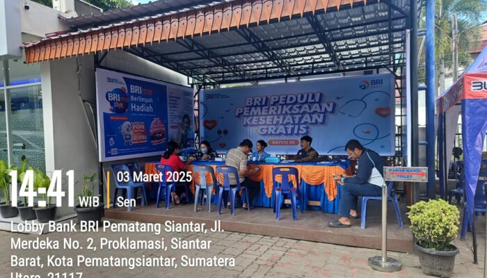 Kolaborasi BRI Kanca Pematang Siantar dengan Puskesmas dalam Program Sehat Bersama