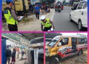Satlantas Polres Simalungun Gercep Tangani Kecelakaan Beruntun Di Jalan Medan-pematangsiantar,ini Kronologi nya👇👇
