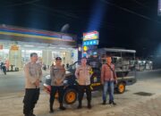 Cegah  3C, Personel Polsek Marbau Gelar Patroli Blue Light