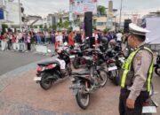 Satlantas Polres Labubanbatu, Pantau Giat CAR FREE DAY DI Simpang VI Rantauprapat