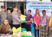 Dukung Ketahanan Pangan, Polsek Bilah Hulu Gelar Gerakan Pangan Murah untuk Warga