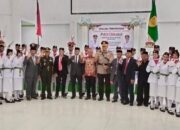 Bupati La Hamidi Kukuhkan Paskibraka Bursel 2025