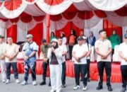 Bupati Maya Senam Bersama Warga Labuhanbatu , Meriahkan HUT ke 80
