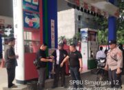 Polsek Bilah Hulu Monitoring SPBU, Antisipasi Antrian dan Kelangkaan BBM