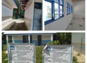 Gedung Sekolah SMP Negeri 1 Bilah kumuh tak terawat,dapat Bantuan Repitalisasi terkesan asal di kerjakan.