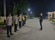 Kanit reskrim Polsek Bangun Pimpin Apel Malam Piket Siaga, Tekankan Kesiapsiagaan Personel