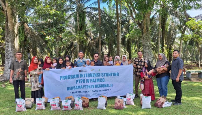PTPN IV Palm.Co Regional II Unit Kebun Pasir Mandoge Gelar Program Intervensi Stunting 2026, Dukung Indonesia Emas 2045