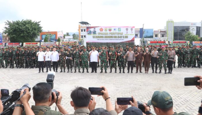 Kapolres Simalungun Hadiri Penutupan TMMD ke-127! TNI-Polri-Pemda Bersatu Bangun Desa, Warga Nikmati Sembako dan Pengobatan Gratis