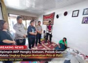Dipimpin AKP Hengky Siahaan, Polsek Gunung Malela Ungkap Dugaan Kematian Pria di Parit