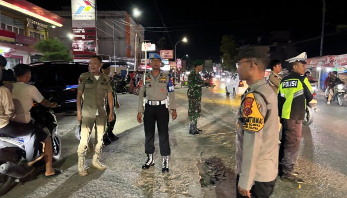 Wujud Nyata Polri untuk Masyarakat, Personil Polres Labuhanbatu Giat Patroli Gabungan