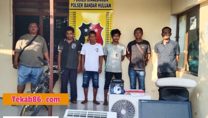Kurang dari 4 Jam! Unit Reskrim Polsek Bandar Huluan Ringkus 3 Pelaku Curat di Simalungun