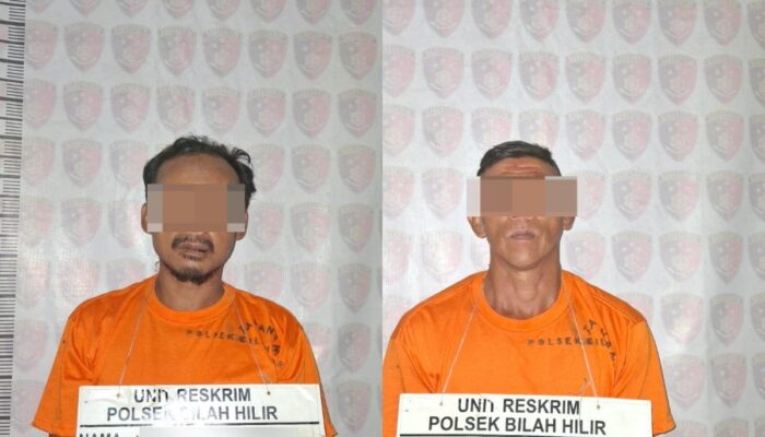 2 Peria Diduga Penyalahguna Narkotika, Disikat Tim Polsek Bilah Hilir BB 4,15 Gram Sabu
