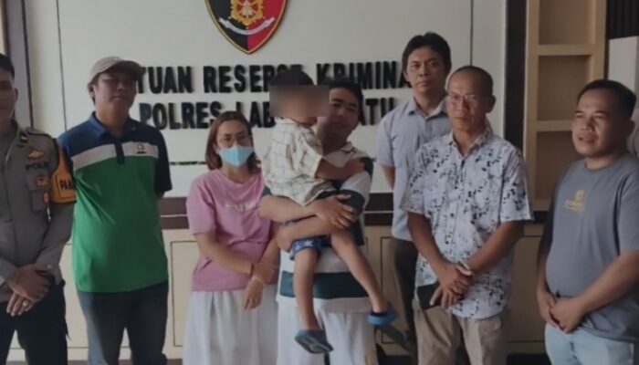 Bocah 3 Tahun Tersasar, Diamankan Personil Polres Labuhanbatu 