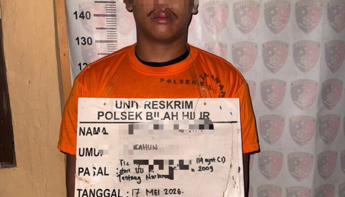 Aksi Cepat Polsek Bilah Hilir, Amankan Pengedar Sabu Di Sei Kasih