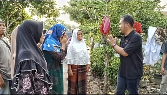 Tomy Berduka, Bantu Kontrakan Rumah Korban Kebakaran Dan Tali Asih