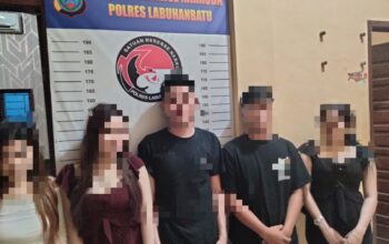 Team Satresnarkoba Polres Labuhanbatu, Gerebek THM Di Rantau Selatan, 6 orang terciduk