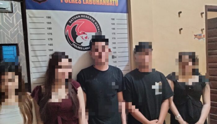 Team Satresnarkoba Polres Labuhanbatu, Gerebek THM Di Rantau Selatan, 6 orang terciduk