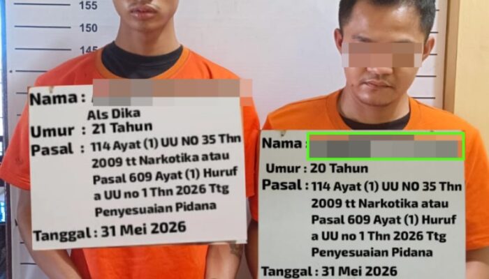 Miliki Sabu, Petugas  Satresnarkoba Tangkap 2  Pelaku Narkotika