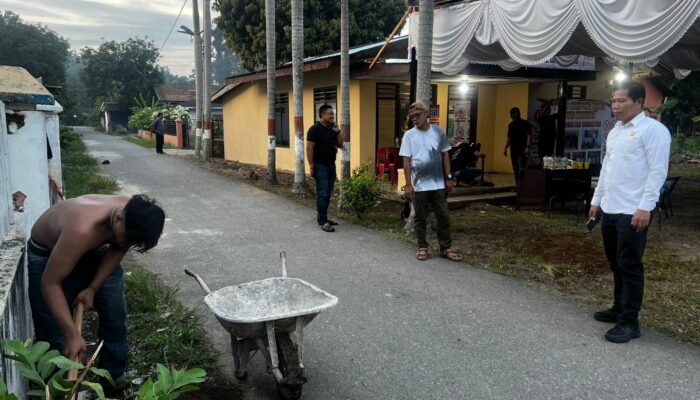 Satres Narkoba Polres Labuhanbatu Galakkan Posko Kampung Bebas Narkoba di Padang Matinggi