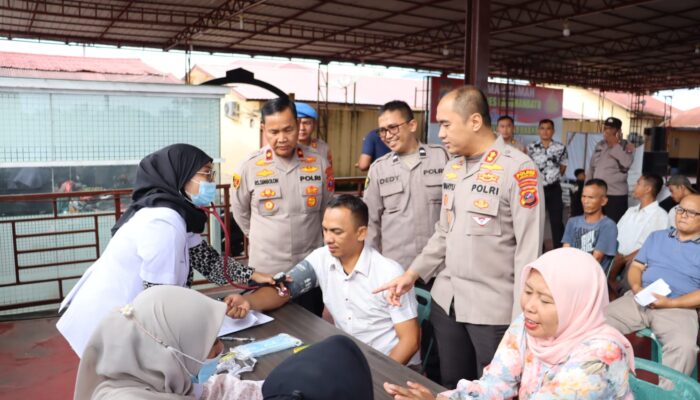 Sambut Hari Bhayangkara ke-80, Polres Labuhanbatu Berikan Layanan Kesehatan Gratis 