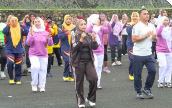 Ratusan Lansia Antusias Ikuti Senam Sehat Peringati HLUN ke-30 di Labuhanbatu