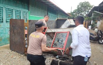 Pasca Kabakaran, Personil Polres Labuhanbatu Giat Aksi Kurve di Perumahan Griya Anugerah