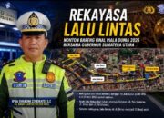 Rekayasa Lalulintas Saat Nobar Final Piala Dunia Bersama Gubernur Sumut di Alun-alun kota Gunungsitoli