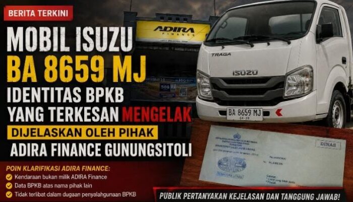 ADIRA Finance Gunungsitoli Terkesan Mengelak jawab Identitas Pemilik BPKB Yang Telapor Dipolres Nias