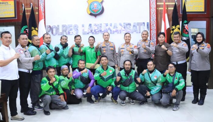 Kapolres Labuhanbatu Perkuat Sinergi dengan Komunitas Ojek Online